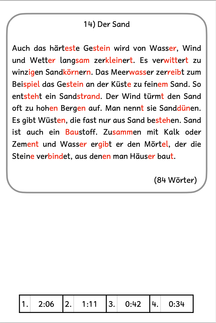 Tempo, Tempo: Die Lesekartei für flüssiges Lesen (30tlg.)